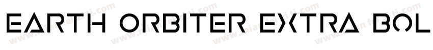 Earth Orbiter Extra Bold字体转换